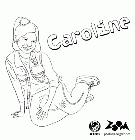 ZOOM . printables . Caroline's Coloring Page | PBS Kids