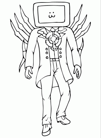 Titan TV Man Pictures to Color - Free Printable Coloring Pages