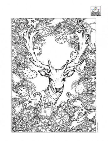 Printables - Christmas Deer Pattern | HP® Official Site