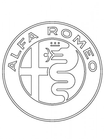 colouring page Alfa Romeo Logo ...