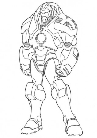 Free & Printable Iron Man Mark Coloring ...