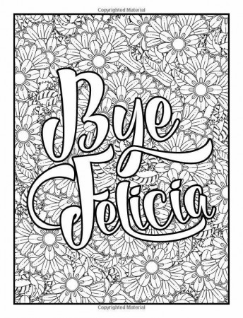 Bye and Peace Coloring Page | Floral ...