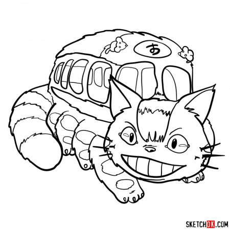 Catbus Archives - Sketchok easy drawing guides