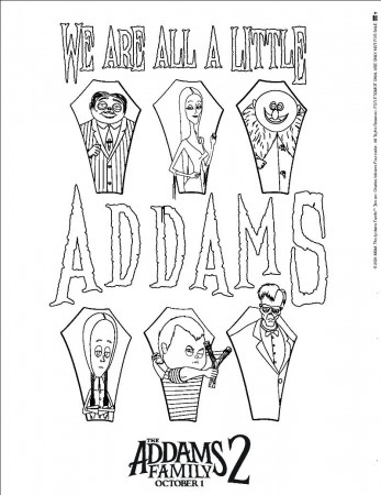 The Addams Family 2 Printable Coloring Pages – SKGaleana