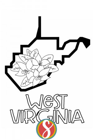 Free West Virginia Coloring Pages — Stevie Doodles