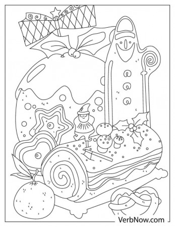 Free DESSERTS Coloring Pages & Book for Download (Printable PDF) - VerbNow