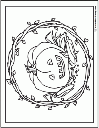 72+ Halloween Printable Coloring Pages: Jack O'Lanterns, Spiders, Bats