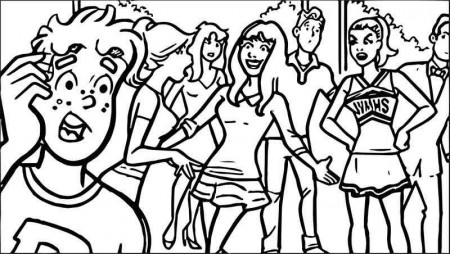 Archie Meets Glee Coloring Page | Coloring pages, Coloring sheets for kids,  Bible coloring
