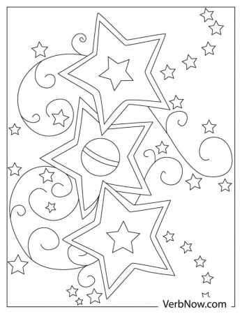 Free STARS Coloring Pages & Book for Download (Printable PDF) - VerbNow
