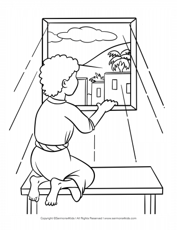 The Calling of Jeremiah Coloring Page | Sermons4Kids
