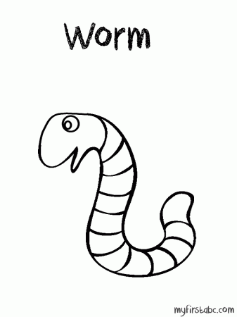 Worm Coloring Pages - Get Coloring Pages