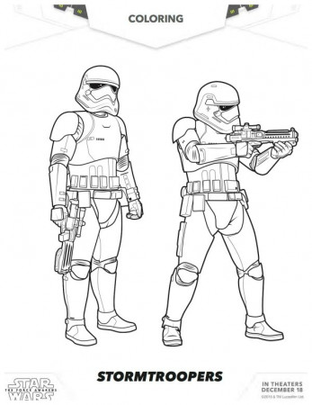 Star Wars: The Force Awakens Stormtroopers Coloring Page - Mama Likes This