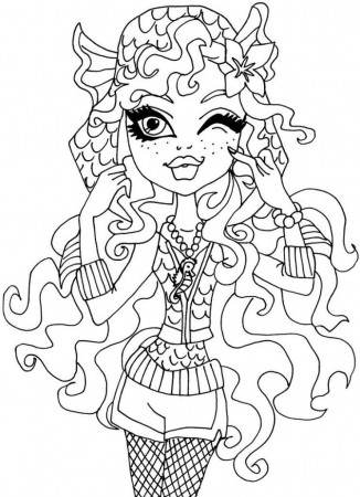 Free Printable Monster High Coloring Pages for Kids | Monster coloring pages,  Coloring pages, Coloring books