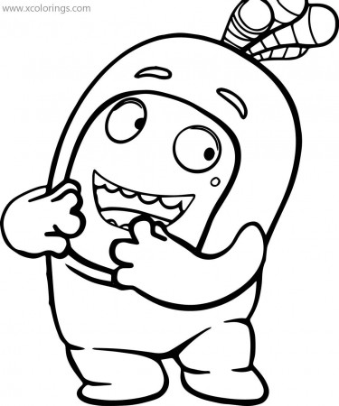 Bubbles from Oddbods Coloring Pages - XColorings