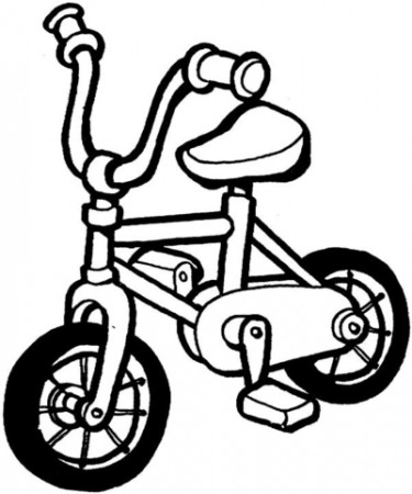 Kid's Bike coloring page | Free Printable Coloring Pages