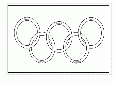 Olympic Ring Coloring Page