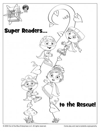 Super Why Coloring Page