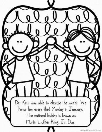Martin Luther King Jr Free Coloring Sheets - The Largest and Most ...