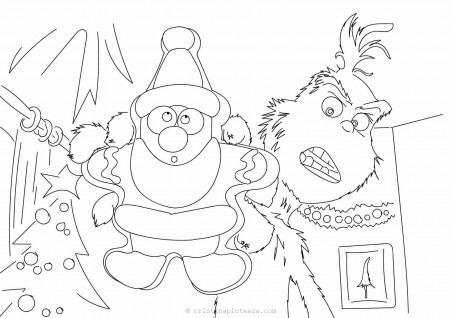 The Grinch coloring pages – Drawings sheets with Grinch