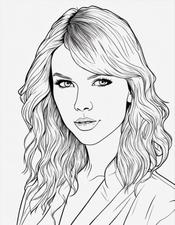 Free taylor swift for children coloring ...