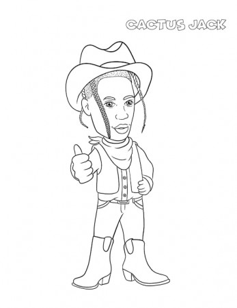 CACTUS JACK Coloring Page - Etsy