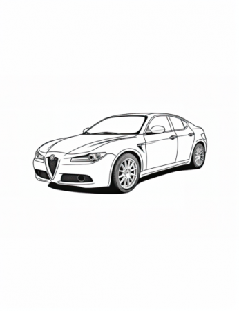 Alfa Romeo Giulia Coloring Page ...