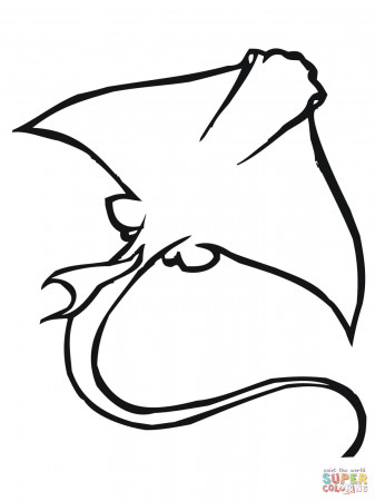Eagle Ray coloring page | Free Printable Coloring Pages