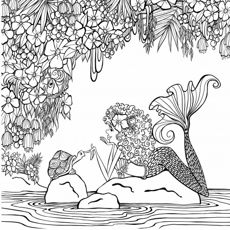 Amazon.com: Zendoodle Coloring Presents Mermaids in Paradise: An Artist's Coloring  Book: 9781250147691: Klette, Denyse: Books