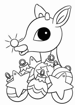 Free Printable Reindeer Coloring Pages For Kids