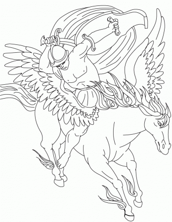 Free Printable Pegasus Coloring Pages For Kids