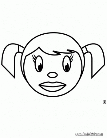 Girl face coloring pages - Hellokids.com