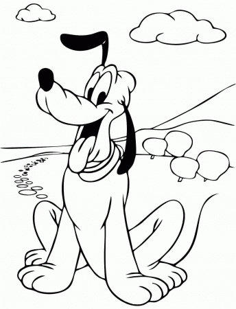 New Free Printable Pluto Coloring Pages For Kids - Widetheme