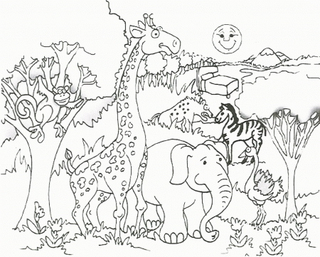 African Animals Coloring Pages Printable - High Quality Coloring Pages