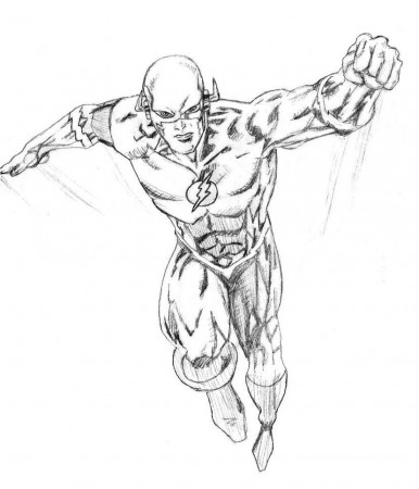 The Flash - Coloring Pages for Kids and for Adults