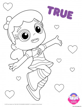 True 1 True And The Rainbow Kingdom Coloring Pages Printable