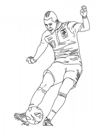 Karim Benzema coloring pages - Free Printable