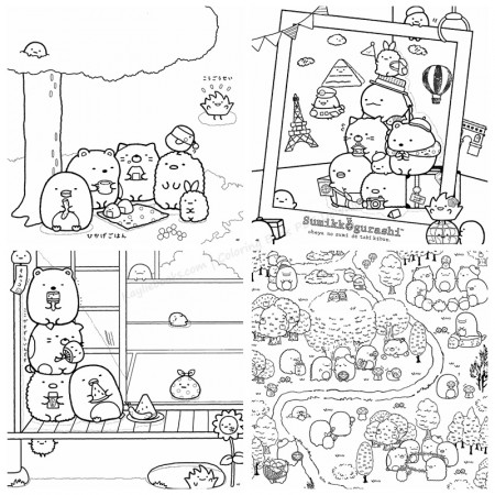 630. Sumikko Gurashi Coloring Book 2020 by Inko Kotoriyama – Kayliebooks
