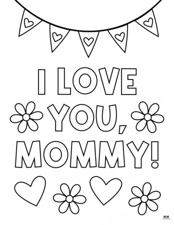 Mother's Day Coloring Pages - 50 FREE Printables | Printabulls