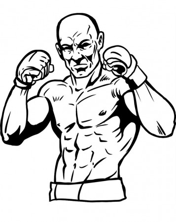 Boxing Training coloring book to print and online