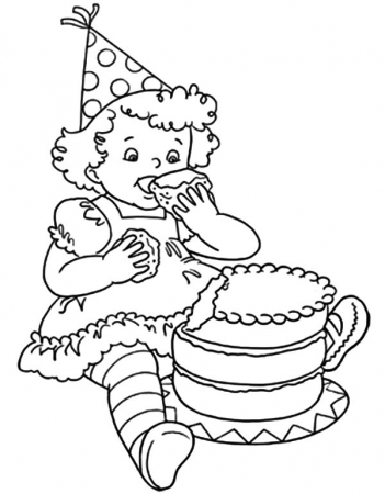 Pin on Chocolate Cake Coloring Pages