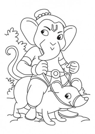 Coloring Pages | Lord Ganesha Coloring Pages for Kids