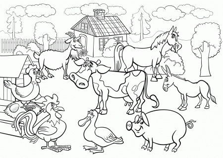 Farm Animal Coloring Pages - Free Printable Coloring Pages for Kids