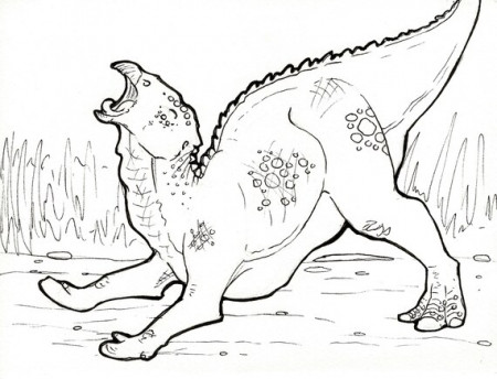 Dinosaur Coloring Page Edmontosaurus Printable Unique - Etsy
