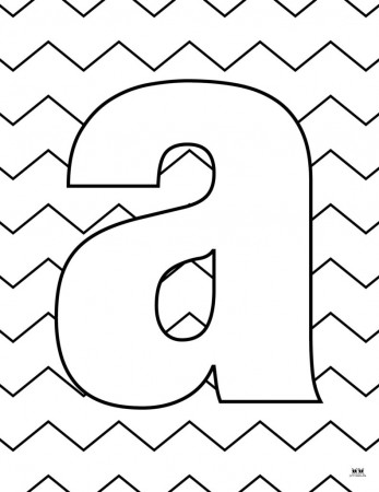 Letter A Coloring Pages - 15 FREE Pages | Printabulls