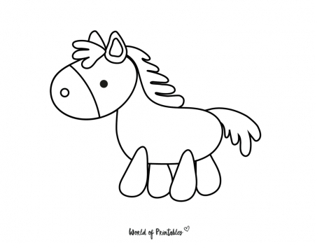 100 Easy Coloring Pages For Kids - World of Printables