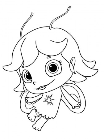 Libby Light Sprite from Wallykazam Coloring Page - Free Printable Coloring  Pages for Kids