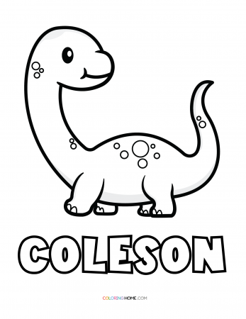 Coleson dinosaur coloring page