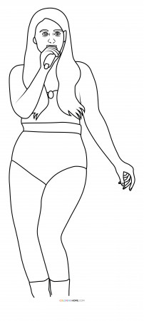 Meghan Trainor coloring page