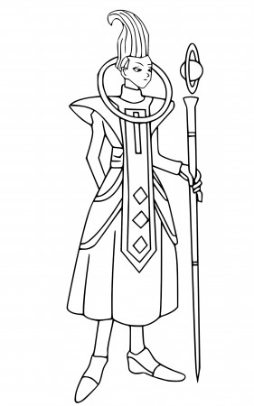 Whis - Dragon Ball Z Kids Coloring Pages