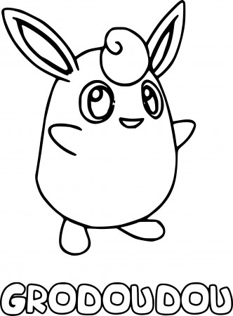 Wigglytuff Pokemon coloring page - free ...